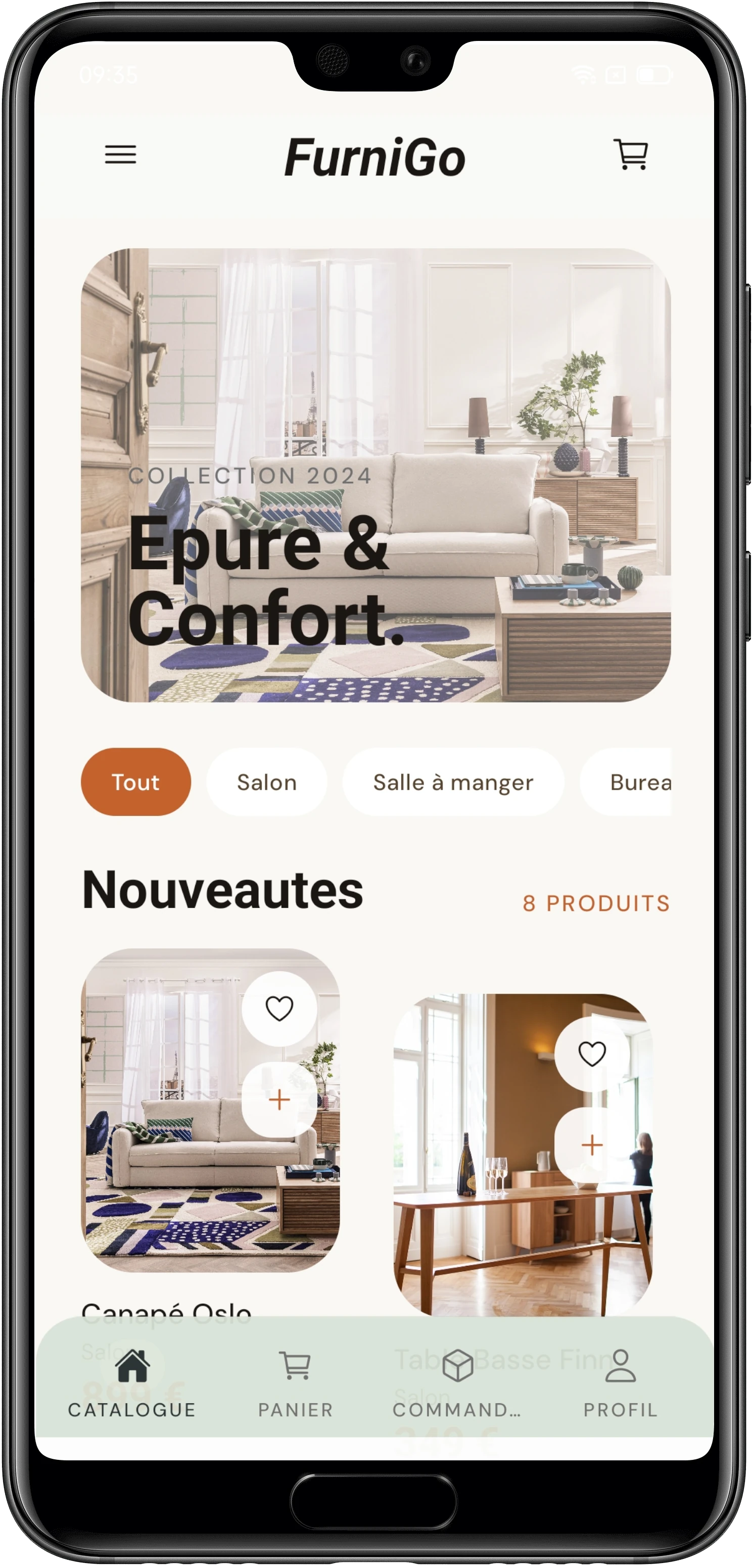 Catalogue produits